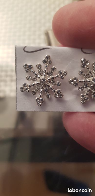 Boucles d'oreilles flocons (image 2)