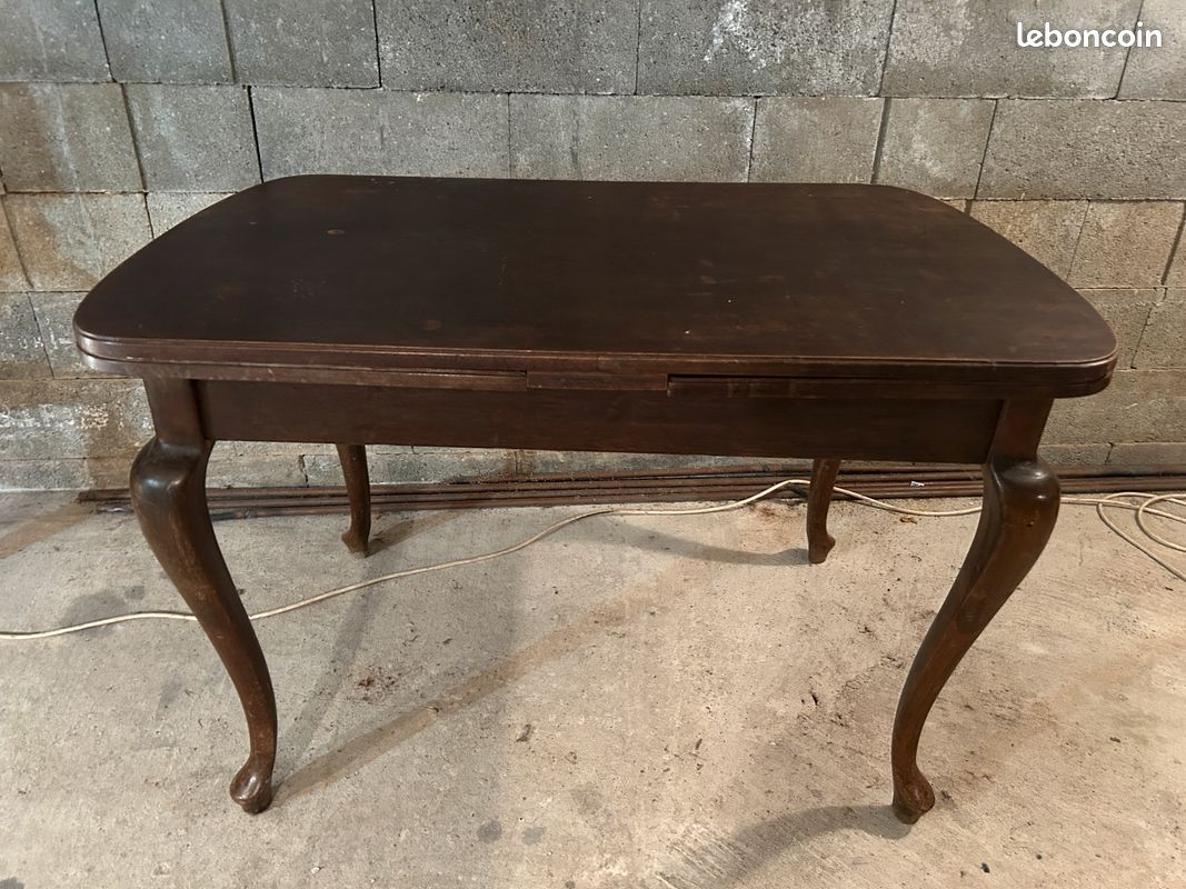 Table extensible Wita – 120 à 211 cm – Rallonges intégrées – Vintage (image 1)