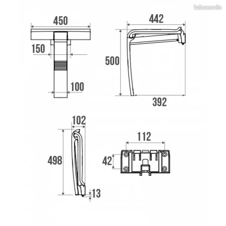 Siege de douche escamotable haut de gamme -50% (image 4)
