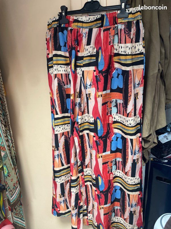 Pantalon à Jean, large, femme taille XL, XXL (image 3)