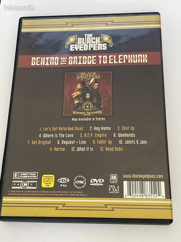 DVD the Black Eyed Peas behind the bridge to keep hunk (image 2)