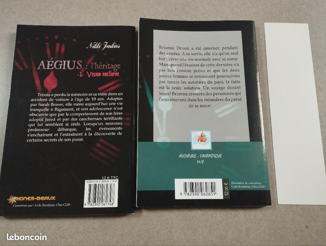 Lot 2 romans fantastiques: Aégius l'héritage (image 2)