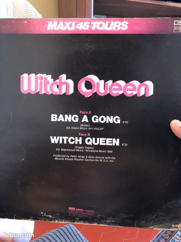 Vinyle WITCH QUEEN 12’’45(2 titres) original france 🇫🇷 1979 (image 2)