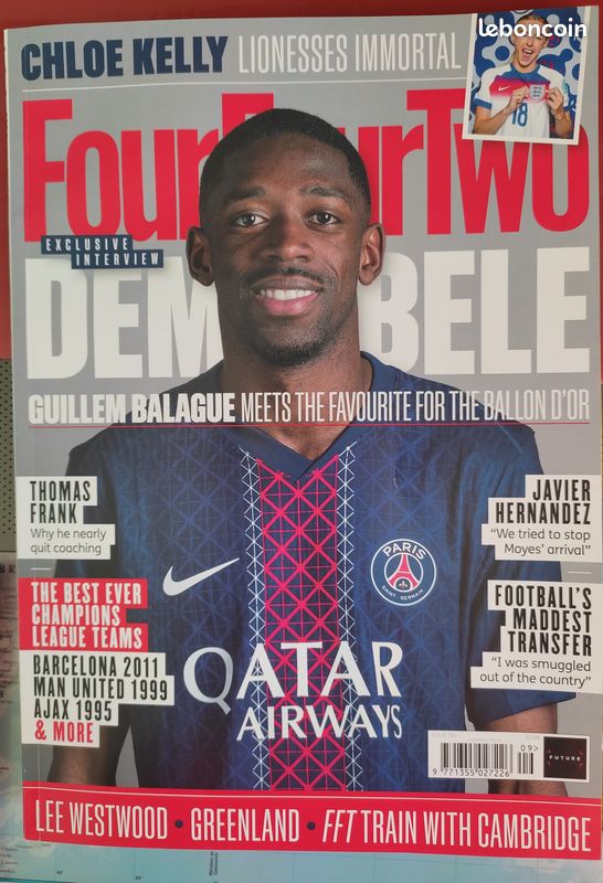 Magazine foot four four two Dembele en anglais Livres
