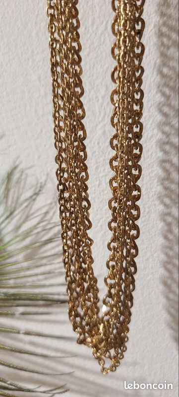 Collier sautoir doré (image 2)