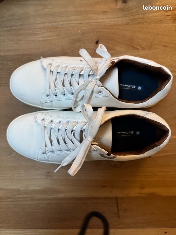Baskets Vintage Ben Sherman « Turkie » - Marron Foncé, Semelle Caoutchouc, Taille US 8 (EU 42), Occasion