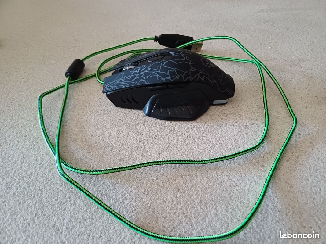 Souris Gaming Battletron - Optique 6000 DPI - 6 Boutons Programmables - Ergonomique