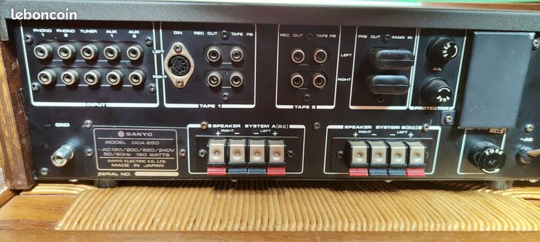 Ampli Vintage Sanyo DCA 650 - Entièrement Restauré - Son D'Antologie