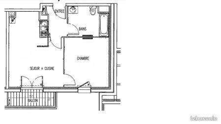 Appartement 2 pièces 39 m² · à Rezé · 39 m² · 600 €