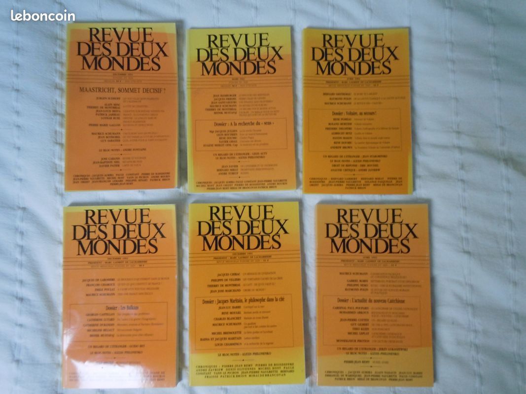 Revue des Deux Mondes 1992/93/94 (image 1)