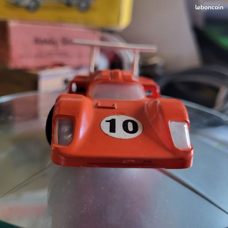 Circuit Routier Voiture Jouef 1975 – 2 Poignées Orange/rouge – Modèle Vintage