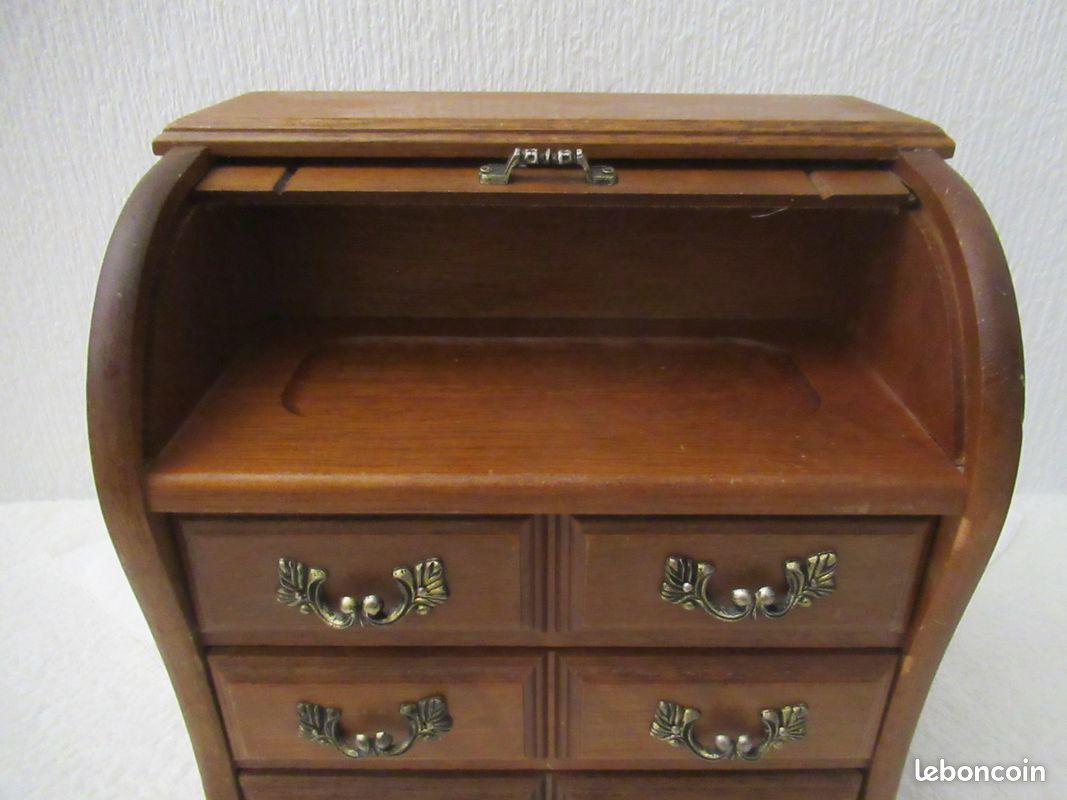 Bureau à rideau (secrétaire miniature) (image 3)