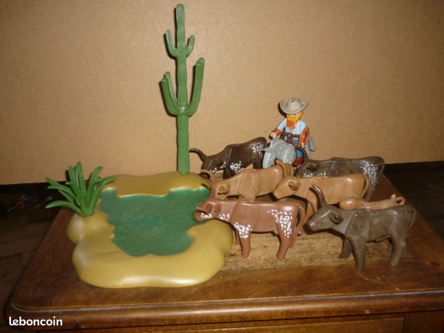 PLAYMOBIL WESTERN troupeau de long horne (image 1)