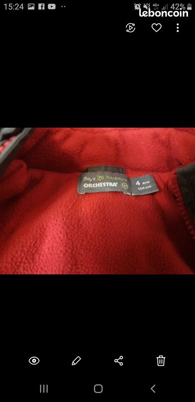 Manteau polaire imperméable garçon (image 2)