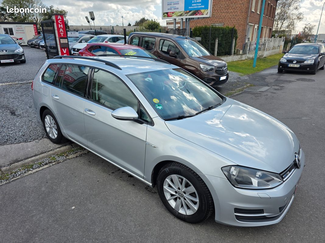Volkswagen golf 7 sw 1.6 tdi 110 cv du 05/2016 avec 129 000 kms.carnet (image 2)