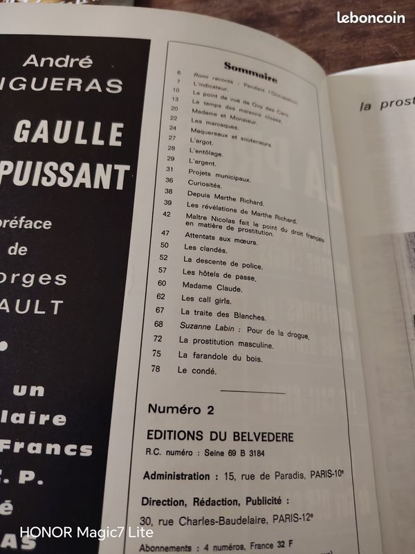 Magazine La prostitution / Pan n° 2 (1971) (image 10)