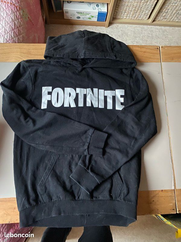 Sweat Noir garçon 12ans FORTNITE Vêtements