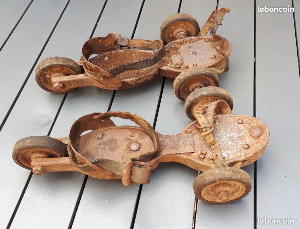 Anciens Patins à Roulettes SPEEDY Vintage - 3 Roues - Collection