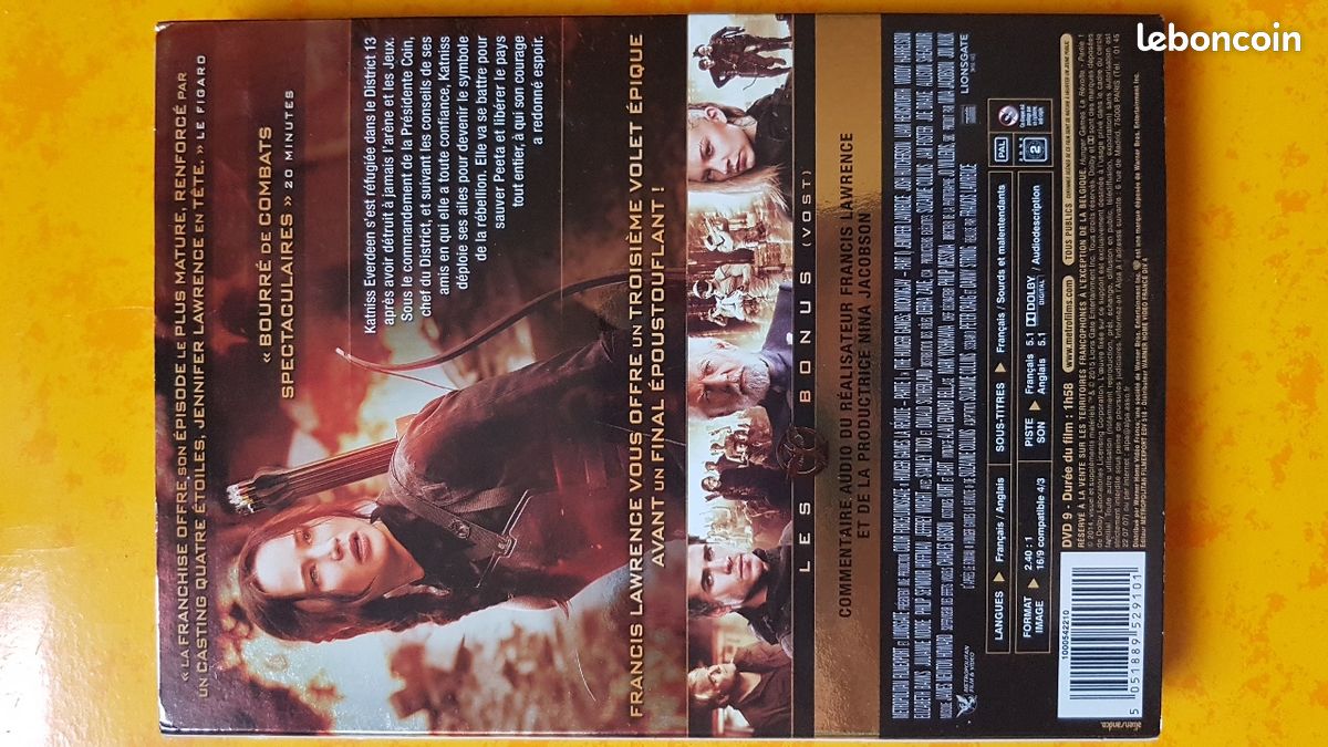 DVD - Hunger Games La Révolte (image 2)