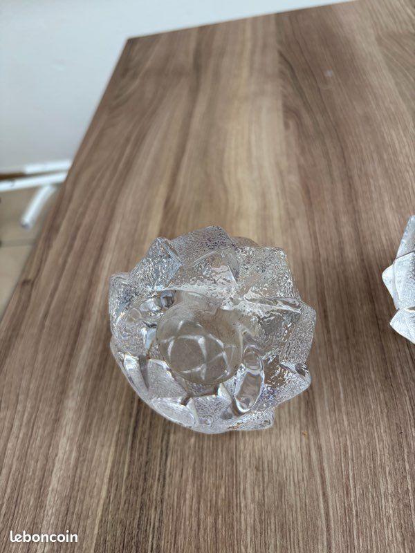 2 Photophores en verre suédois (image 4)