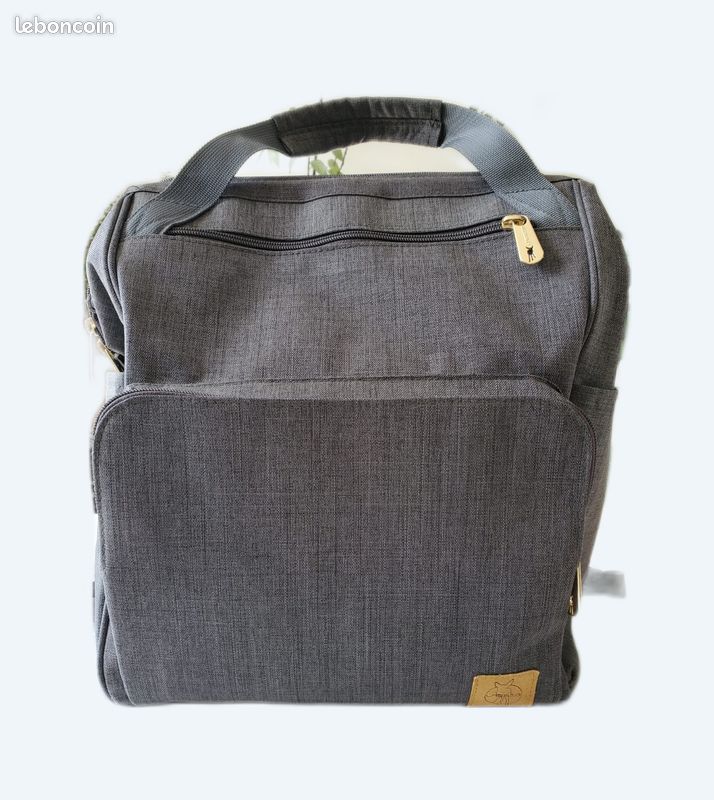 Sac à Langer Lässig Goldie – Vert Menthe, 100% Polyester – Neuf Avec Accessoires