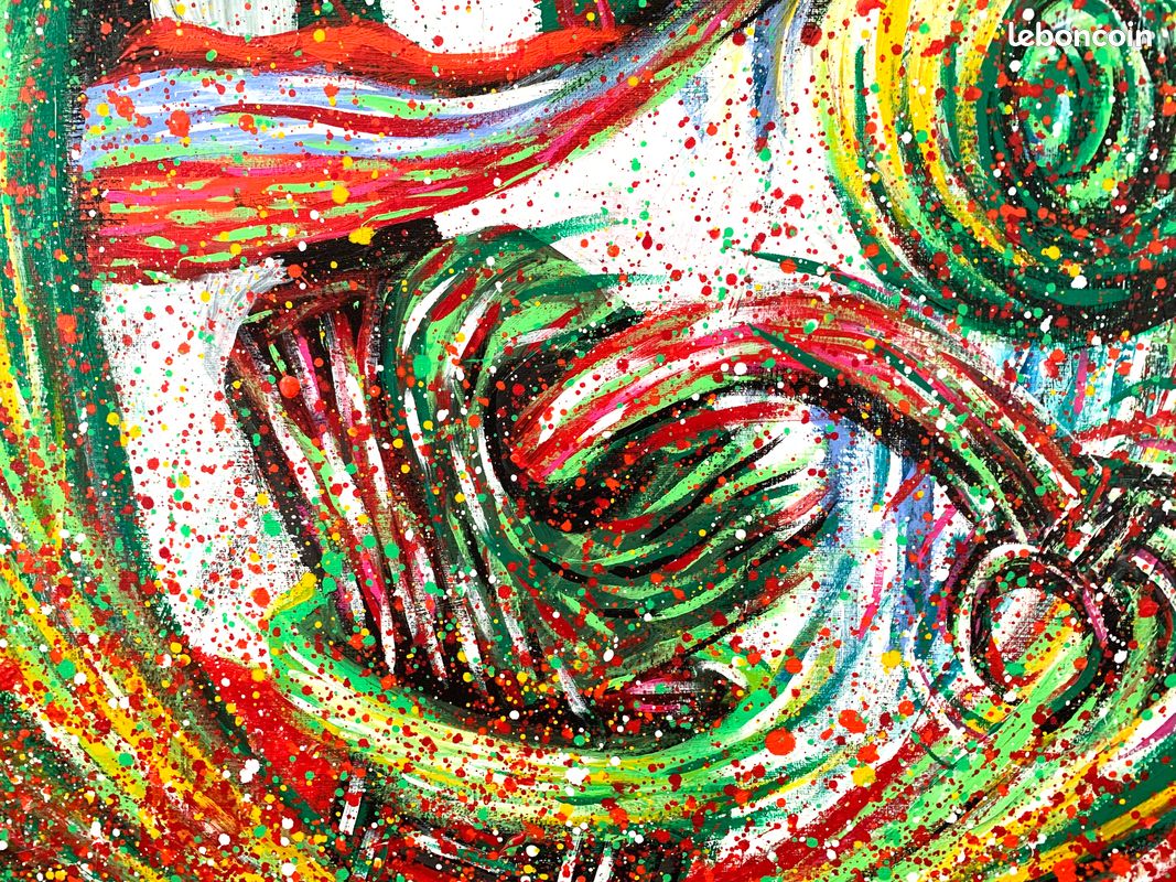 TONGUE - 81x117 cm - Peinture sur toile 2012 - Pop Street Art Contemporain (image 5)