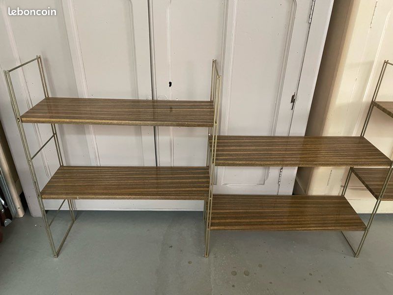 Triple étagère murale modulable style string (image 2)