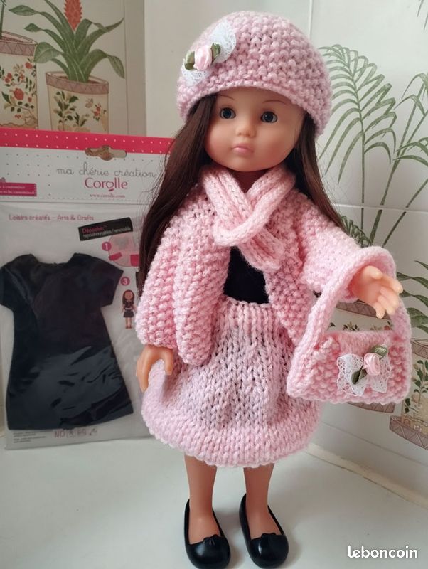 Gilet Pour Poupée 32/33 Cm - Compatible Chéries, Paola Reina, Little Darling, Fait Main, Neuf