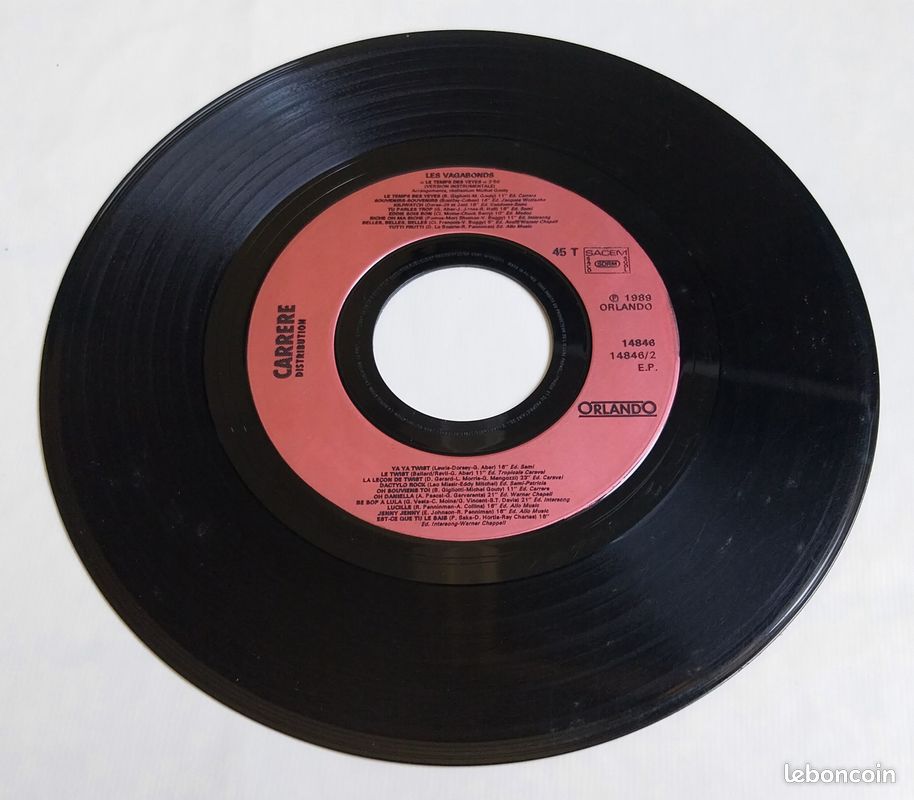 Disque vinyle 45T Les Vagabonds – Le Temps Des Yéyés (image 4)