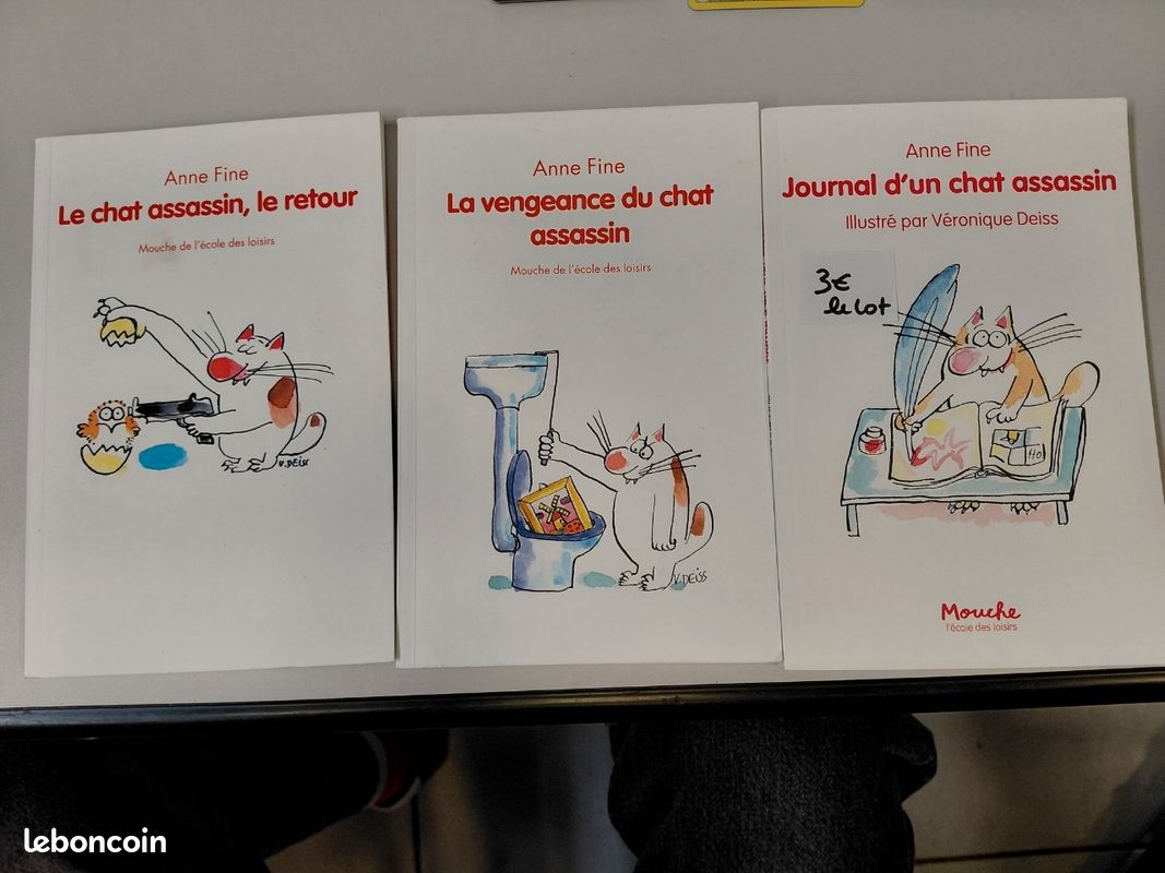 Lot de 3 livres "le chat assassin" anne Fine (image 2)