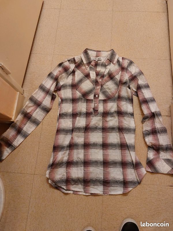 Blouse à carreau taille L (image 1)