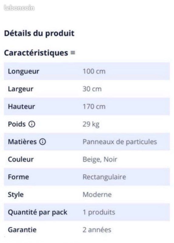 Étagère , bibliothèque neuve en carton (image 2)