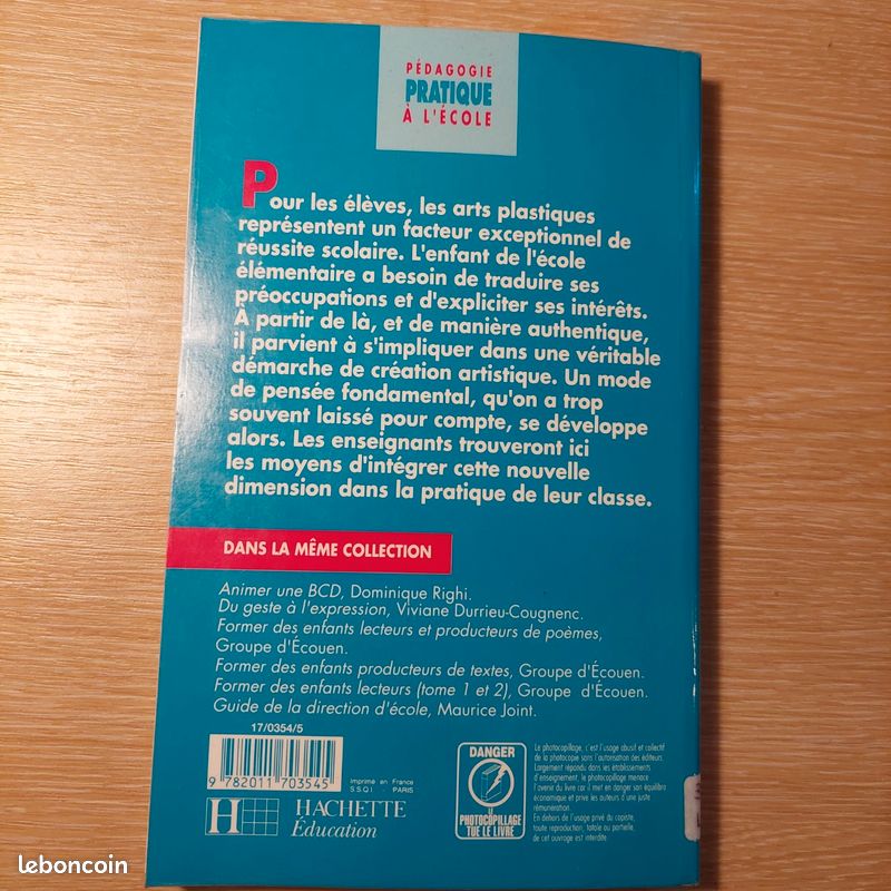 Livre enseigner les arts plastiques (numero ancien, avant les arts visuels) (image 2)