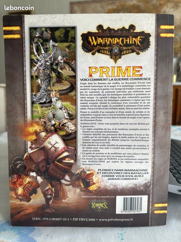 Warmachine: Prime – Livre de règles français (Privateer Press) – Royaumes d’Acier (image 2)