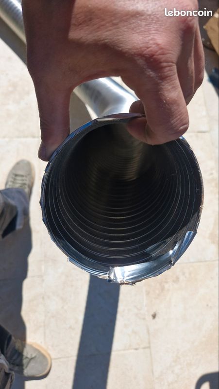 Tube flexible inox cheminée 130mm (image 2)