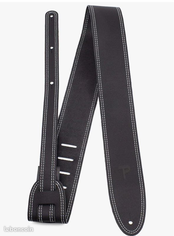 Sangle De Guitare En Cuir Perri’s Leathers - Largeur 6cm, Ajustable, Pour Guitares Acoustiques/électriques/basses