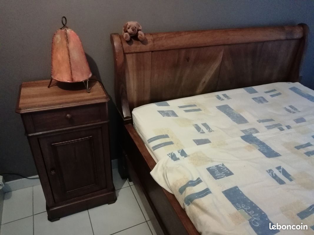 Chambre Louis Philippe en noyer (image 2)