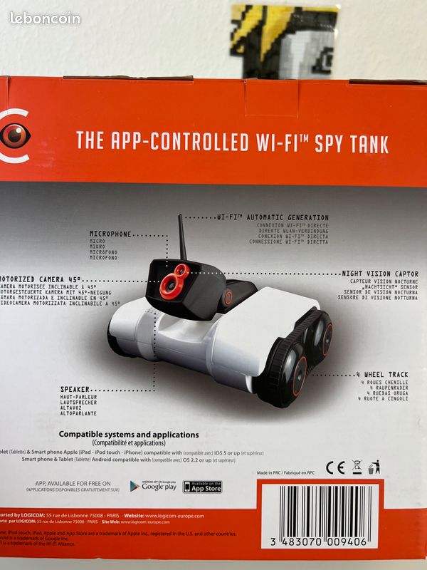Logicom Robotics SPY-C Tank Tow Truck Cam Wi-Fi Remote Control App Android Toys (image 1)