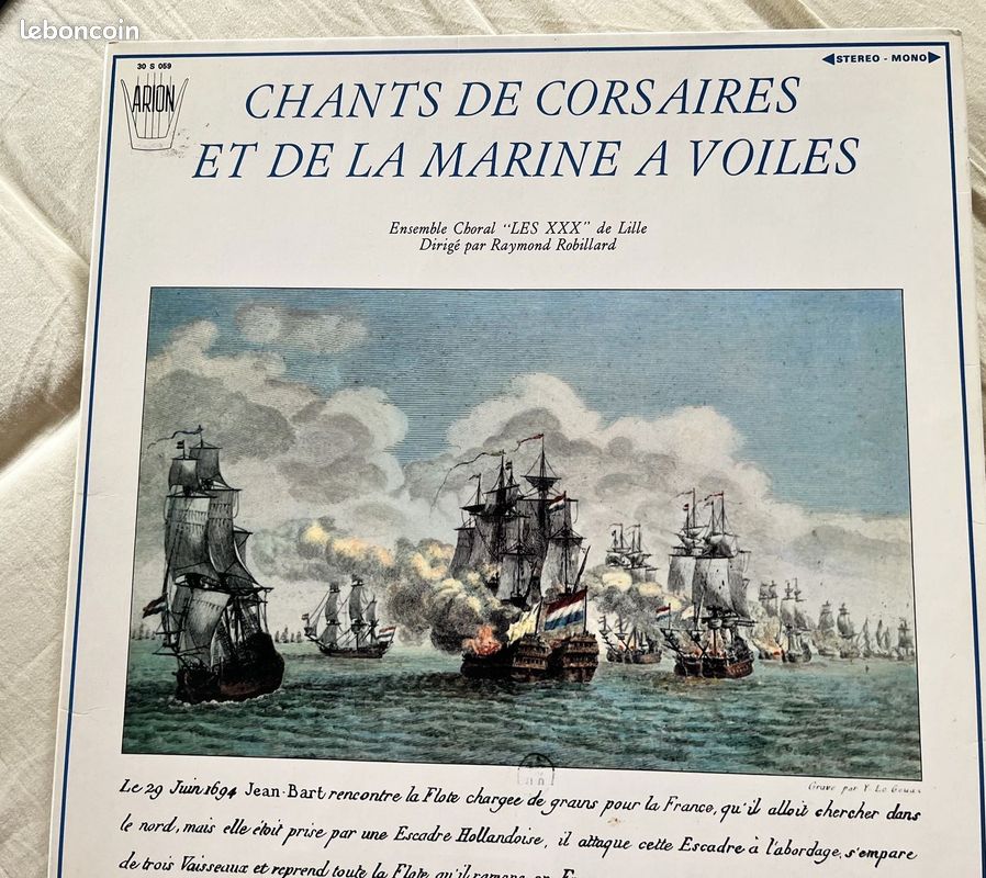 Chants de Corsaires et de la Marine à Voiles / LP 33T 12" (image 1)