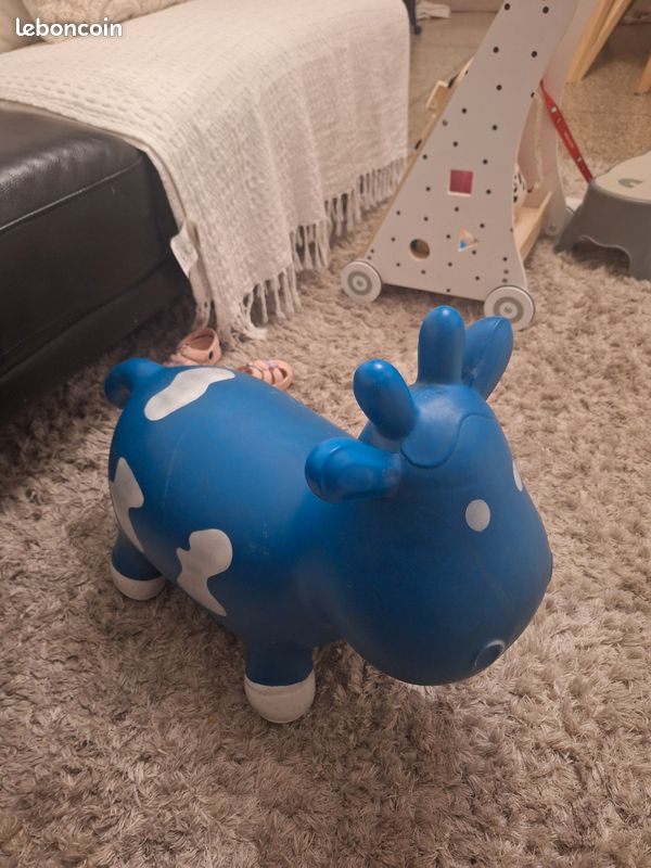 Sunsport Vache Rebondissante – Bouncy Cow – Avec Gonfleur Inclus – Dès 5 Ans – Poids Max 45 Kg – Jeu Extérieur Sauteur