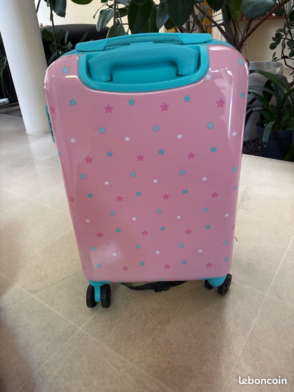 Set Bagage Wonder Woman DC - Étiquette Et Housse Passeport - Enfant - Rose