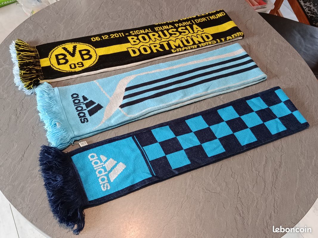 Sciarpa Tifoso Olympique De Marseille – Collezione Ufficiale, Acrilico, 140 X 20 Cm, Prodotto Con Licenza Ufficiale OM