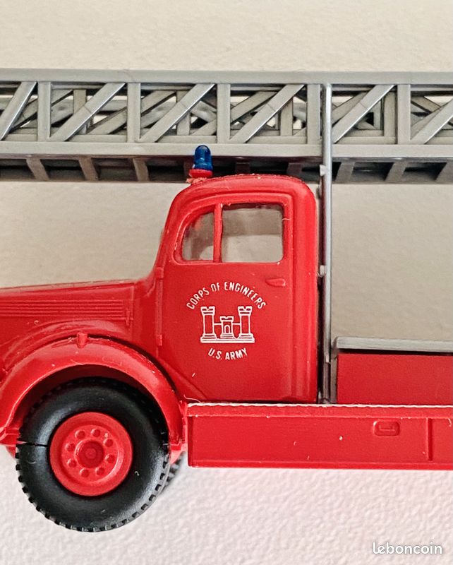 CAMION de POMPIER DAF A1600 GRANDE ECHELLE 1962 1/43 Amsterdam