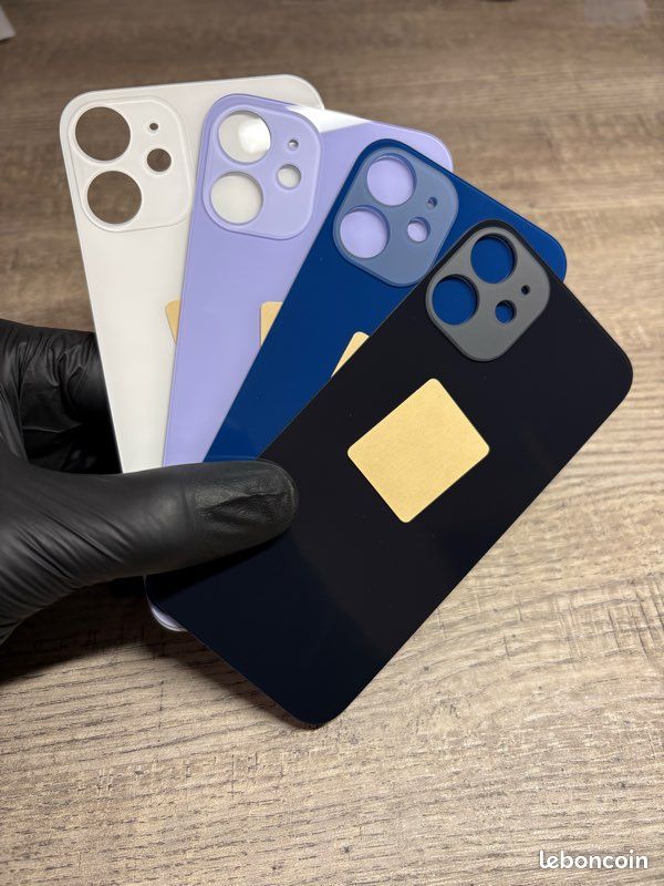 Vitre Arrière Bleue Avec Adhésif Pour IPhone 12 Mini - Globalstock, Neuf