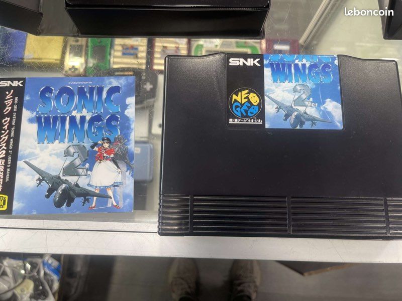 Sonic wings 2 neo geo aes original (image 4)