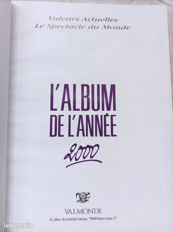 L'album de l'année 2000 et perspectives 2001 - Valmonde (image 2)