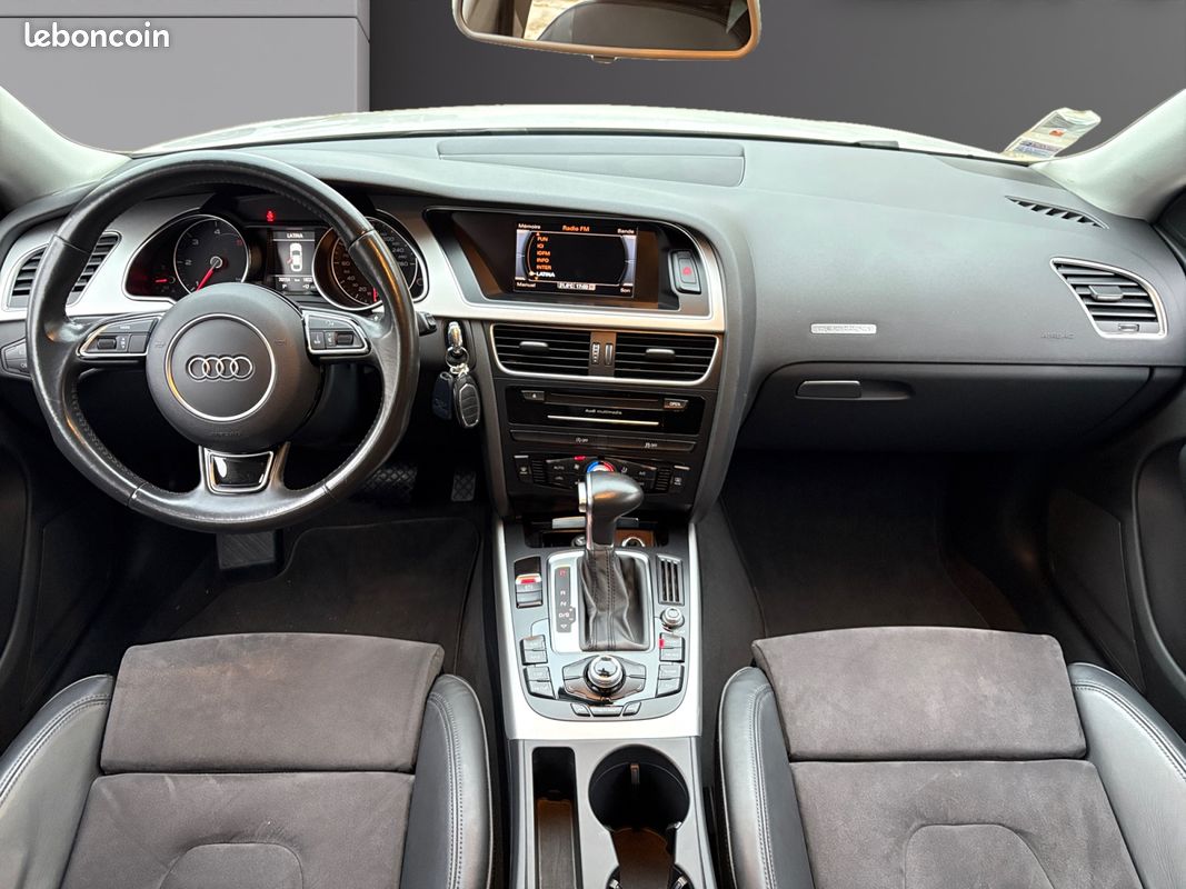 AUDI A5 (2) SPORTBACK 2.0 TDI 190 S LINE QUATTRO S TRONIC 190Ch Garantie 12 mois TRÉS BON ÉTAT SUIVI AUDI (image 2)