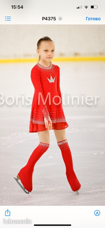 Combinaison Patinage Artistique Femme/Fille – Veste + Pantalon Strass, Doublure Polaire, Haute Élasticité – Rose Rouge