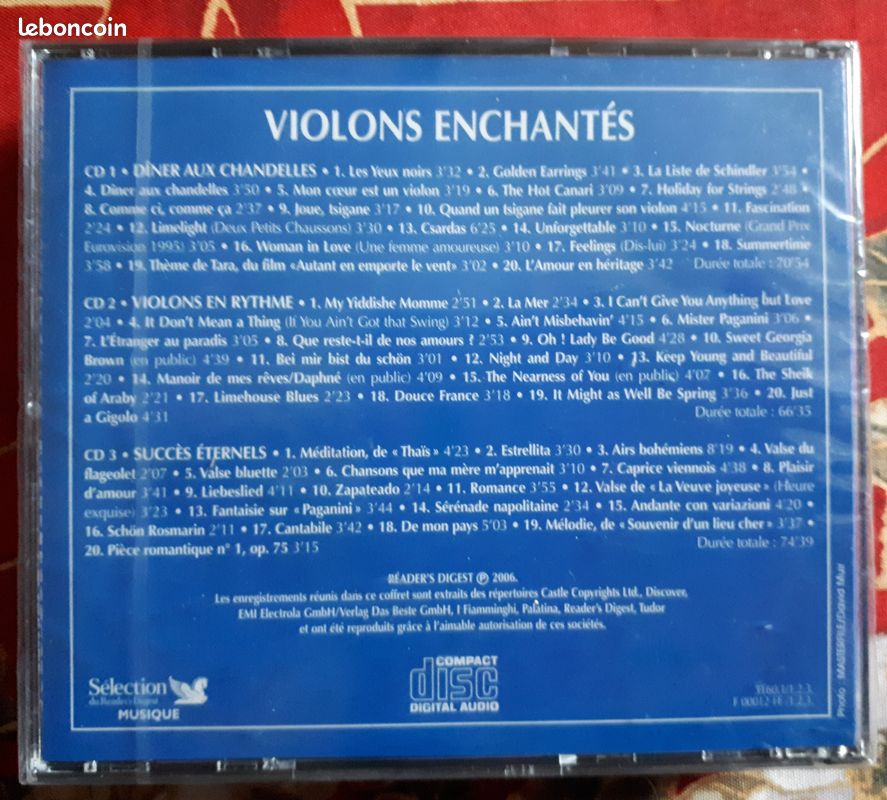 CD 3 albums "Violons enchantés" sous blister (image 2)