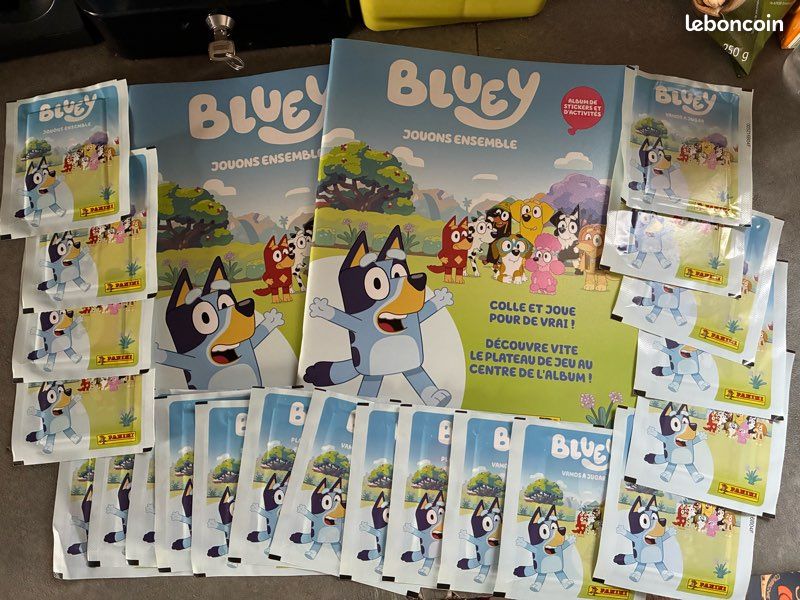 Cartes Bluey Panini Jouons ensemble Cartes Bluey Panini Jouons ensemble
